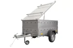 Anhänger mit Deckel Garden Trailer 200 KIPP 200×106 cm 750 kg – Bild 6
