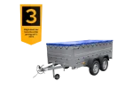 Anhänger mit zwei Achsen Garden Trailer 264/2 KIPP [inkl. zusätzliche Bordwände und Flachplane]
